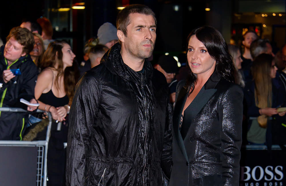 Liam Gallagher and Debbie Gwyther's festive fun credit:Bang Showbiz