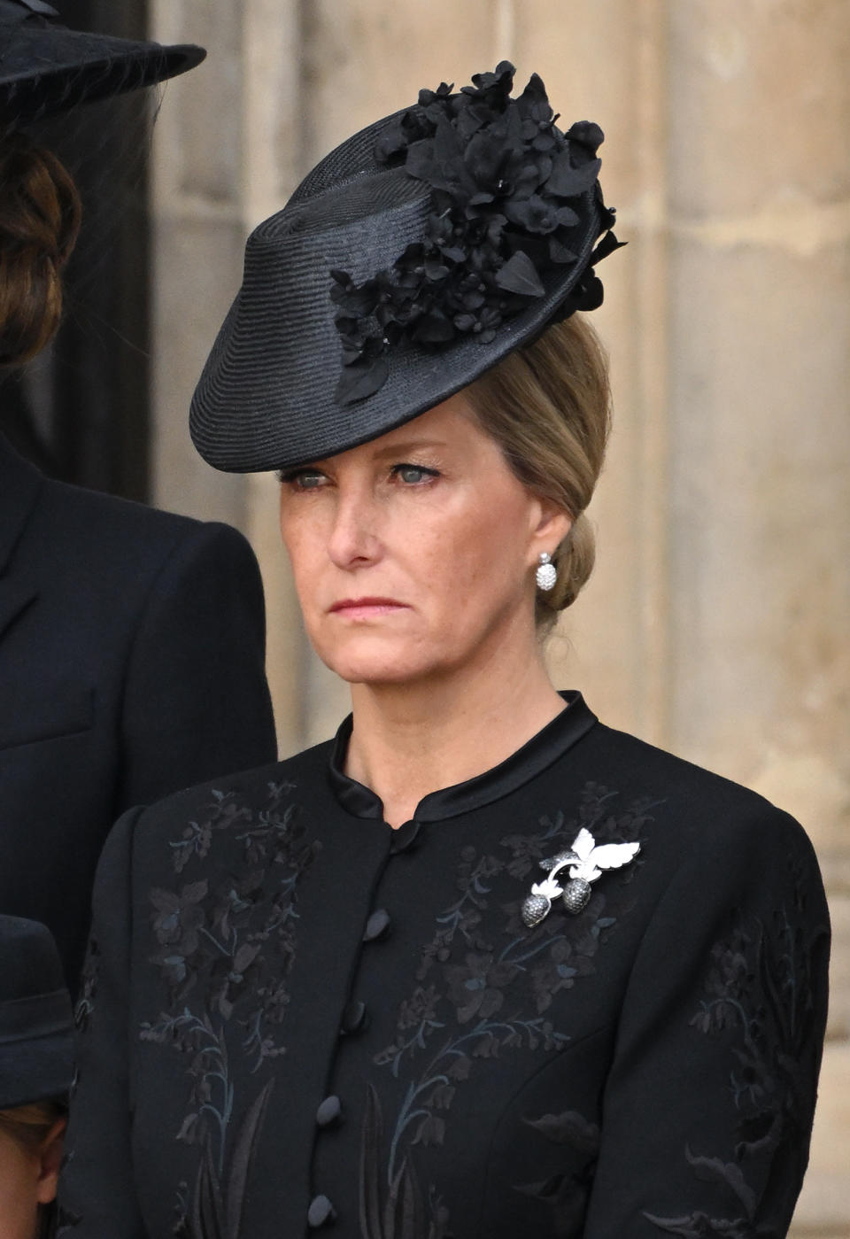 Sophie, Countess of Wessex during the State Funeral of Queen Elizabeth II at Westminster Abbey 