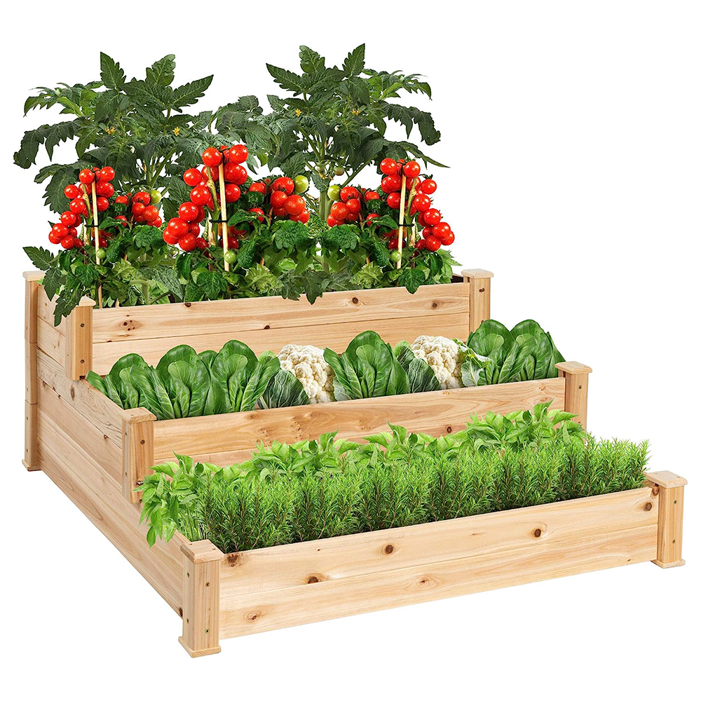 <p><a href="https://www.amazon.com/Best-Choice-Products-Vegetable-Gardening/dp/B01CQ79ZLO/ref=sr_1_19?tag=syn-yahoo-20&ascsubtag=%5Bartid%7C10050.g.60203827%5Bsrc%7Cyahoo-us" rel="nofollow noopener" target="_blank" data-ylk="slk:Shop Now;elm:context_link;itc:0;sec:content-canvas" class="link rapid-noclick-resp">Shop Now</a></p><p>3-Tier Fir Wood Raised Garden Bed</p><p>amazon.com</p><p>$69.99</p>