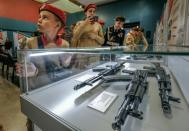 Kalashnikov's AK-47 assault rifle is a staple of Russian military education