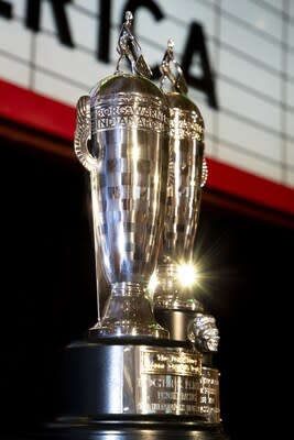 Roger Penske and Josef Newgarden's Baby Borg Trophies