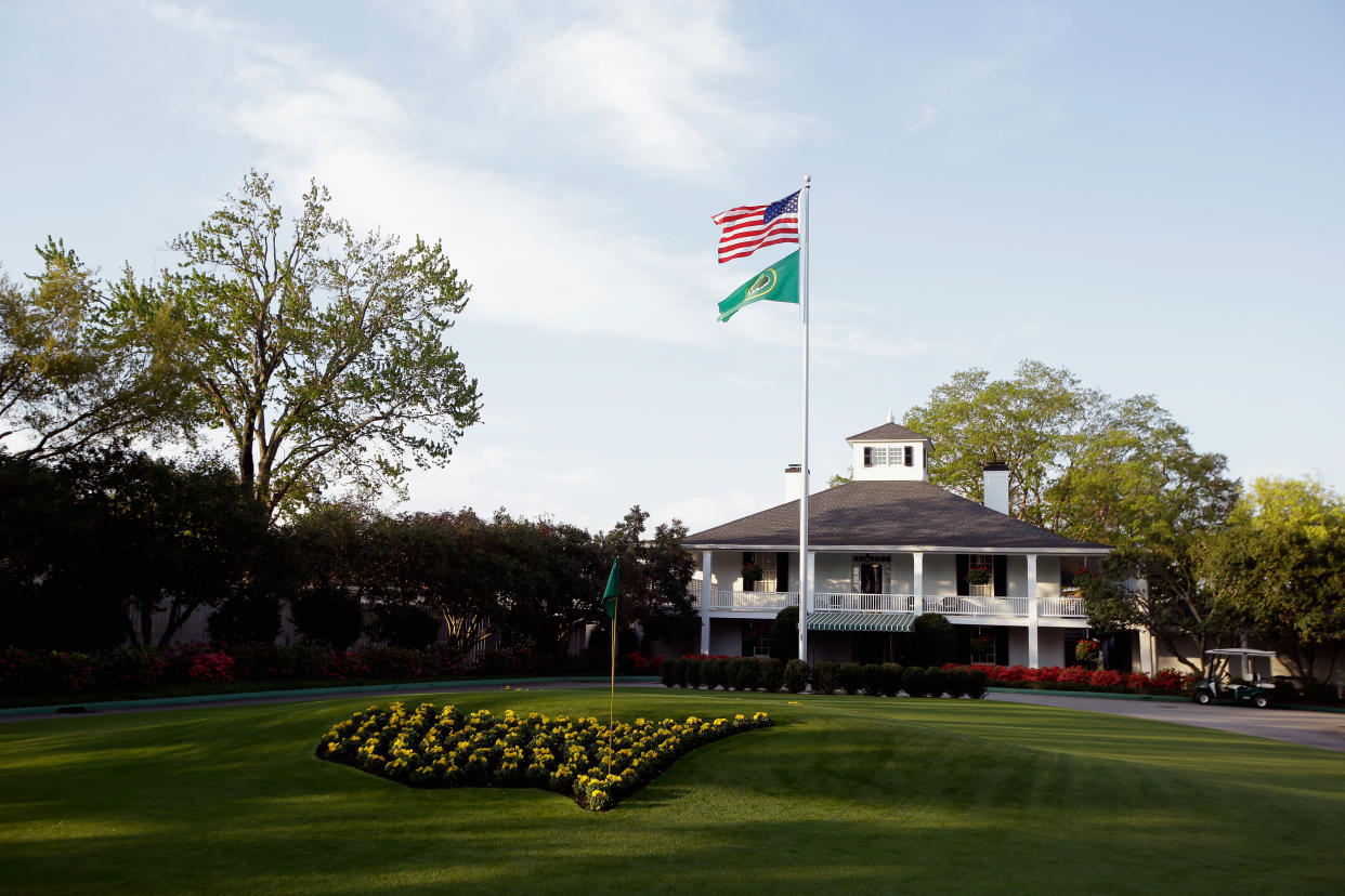 Una vista general de la casa club antes del inicio del Torneo Masters 2014 en Augusta National Golf Club el 9 de abril de 2014 en Augusta, Georgia. (Foto de Ezra Shaw / Getty Images para Golfweek)