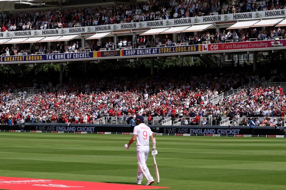 Anderson did not face a ball in what is likely to be his final innings for England (Getty Images)
