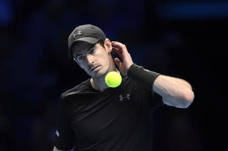 Britain Tennis - Barclays ATP World Tour Finals - O2 Arena, London - 19/11/16 Great Britain's Andy Murray looks dejected during his semi final match against Canada's Milos Raonic Action Images via Reuters / Tony O'Brien Livepic