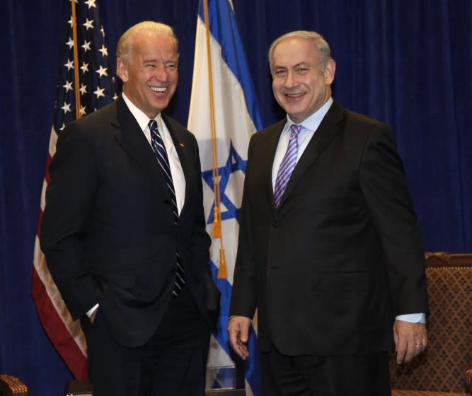 Vice President Joe Biden meets with Israeli Prime Minister Benjamin Netanyahu