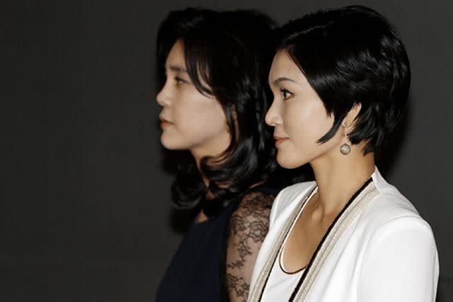 <p>▲三星集團第三代掌門人長女李富真（左）、次女李敘顯。（圖／翻攝自Korea Daily）</p>