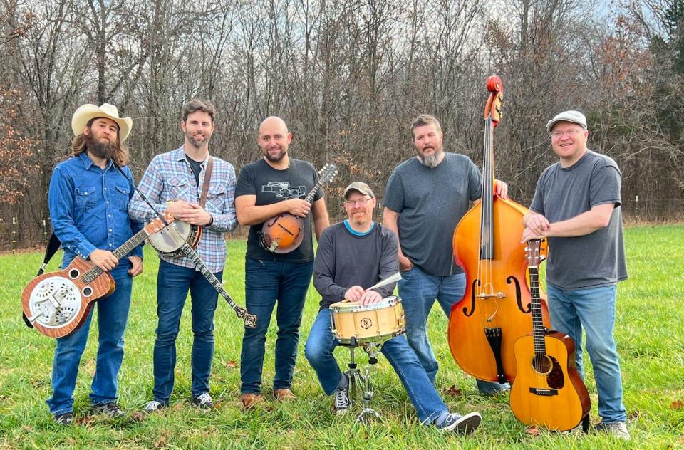 The Hillbenders will play their original music along with "Tommy" music for a show at Payomet Performing Arts Center. Members are, from left, Chad Graves, Mark Cassidy, Nolan Lawrence, John Anderson, Gary Rea and Jim Rea.