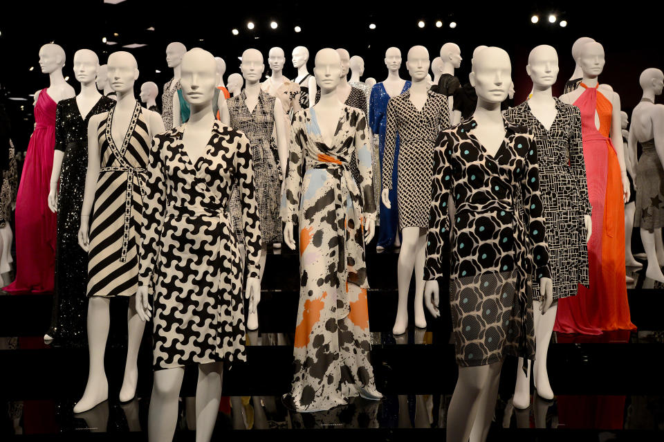 A general view of atmosphere is seen at the DVF Journey of a Dress 40th Anniversary Party at Wilshire May Company Building on Jan. 10, 2014 in Los Angeles.(Photo by Jordan Strauss/Invision/AP)