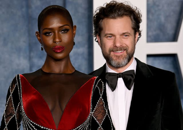 <p>Doug Peters/PA Images/Getty</p> Jodie Turner-Smith and Joshua Jackson attending the Vanity Fair Oscar Party on March 12, 2023.