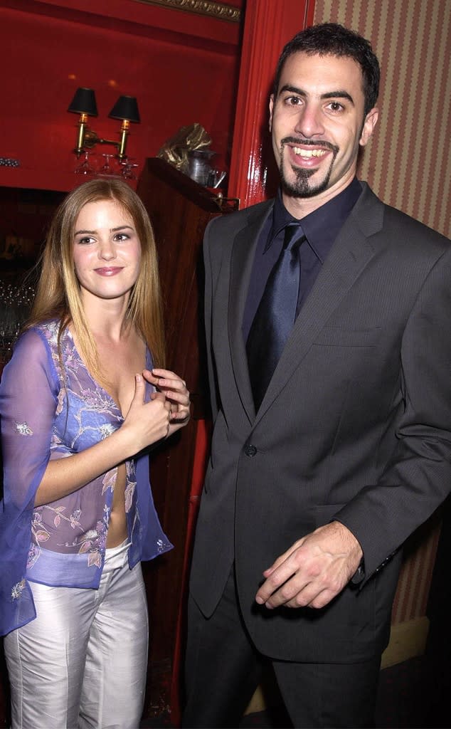 Isla Fisher, Sacha Baron Cohen, 2002