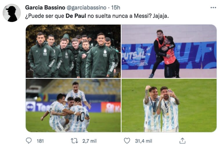 ¿Casualidad o cábala? Las fotos de Messi y De Paul que llamaron la atención por la cercanía de los jugadores