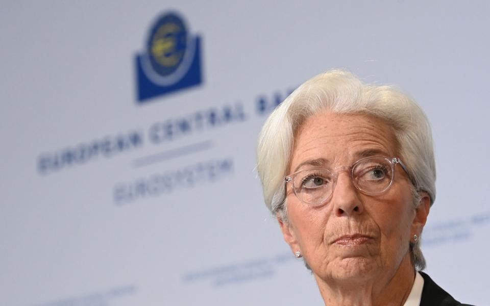 Christine Lagarde ECB recession eurozone - AFP