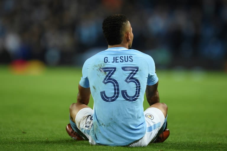 Manchester City's Gabriel Jesus could be back on the field for the English League Cup final