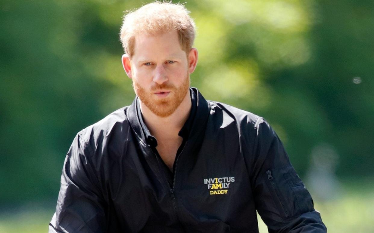 The Duke of Sussex has launched a collaboration between the Invictus Games and the NHS to support the physical, mental and social well-being of medical workers during and after the pandemic - Getty