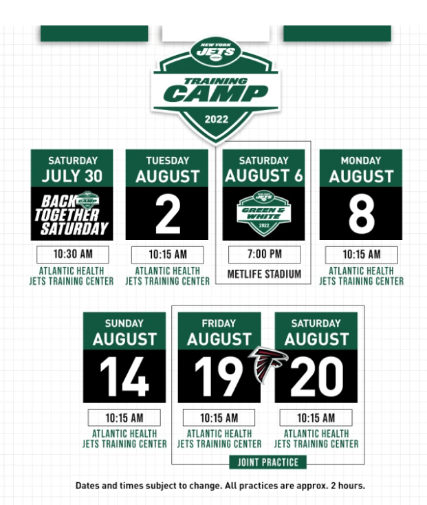 NY Jets training camp: How to get tickets for open practices