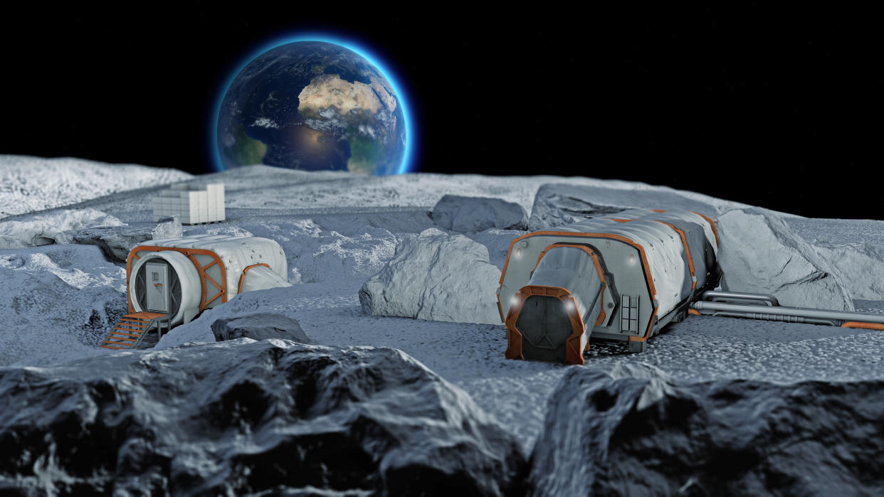 Artist concept of a lunar base. (Source: Getty Images)