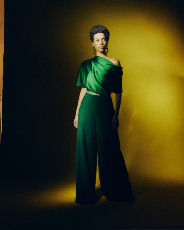 A look from the Amsale Fall 2022 evening wear collection.<p>Photo: Courtesy of Amsale</p>