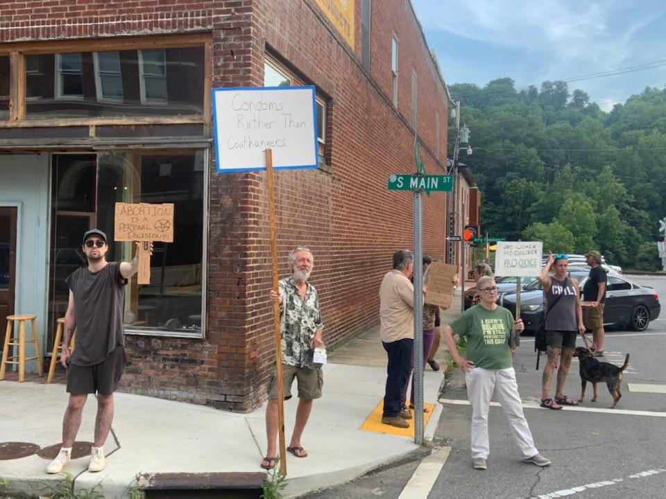 "I will activate myself, and anyone else I can around me, to support my friends' ability to make their own decisions," said Marshall resident Orion Hunter, pictured at left.