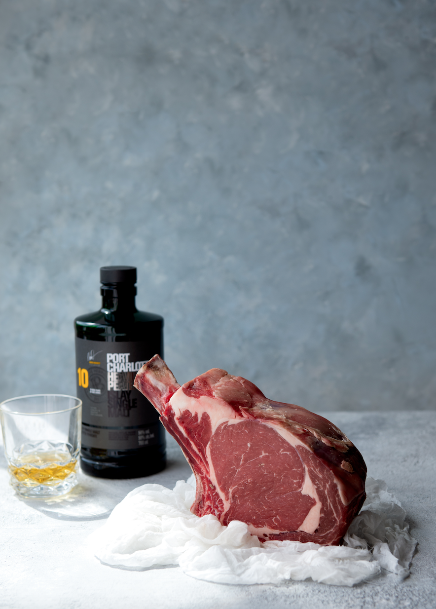 26) Bruichladdich and Farmison & Co whisky-cured cote de beouf