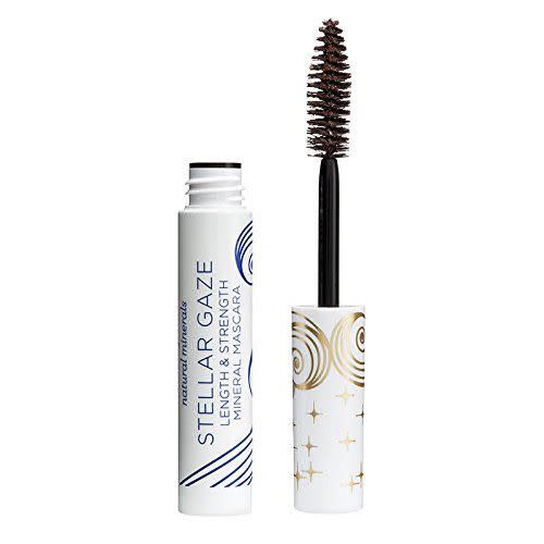 <p>Stellar Gaze Length & Strength Mineral Mascara</p><p>amazon.com</p><p>$14.00</p><p><a href="https://www.amazon.com/dp/B00DW5D3Q8?tag=syn-yahoo-20&ascsubtag=%5Bartid%7C2140.a.42405914%5Bsrc%7Cyahoo-us" rel="nofollow noopener" target="_blank" data-ylk="slk:Shop Now;elm:context_link;itc:0;sec:content-canvas" class="link ">Shop Now</a></p><span class="copyright">Courtesy</span>