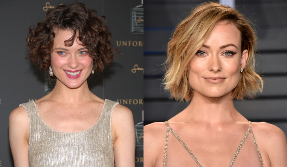 La directora de 'Súper empollonas' (2019) también tiene una doble <em>vintage. </em>Se trata de la modelo Shalom Harlow, que comparte mandíbula prominente y ojos azules con Olivia Wilde. (Foto: Michael Loccisano / John Shearer / Getty Images)