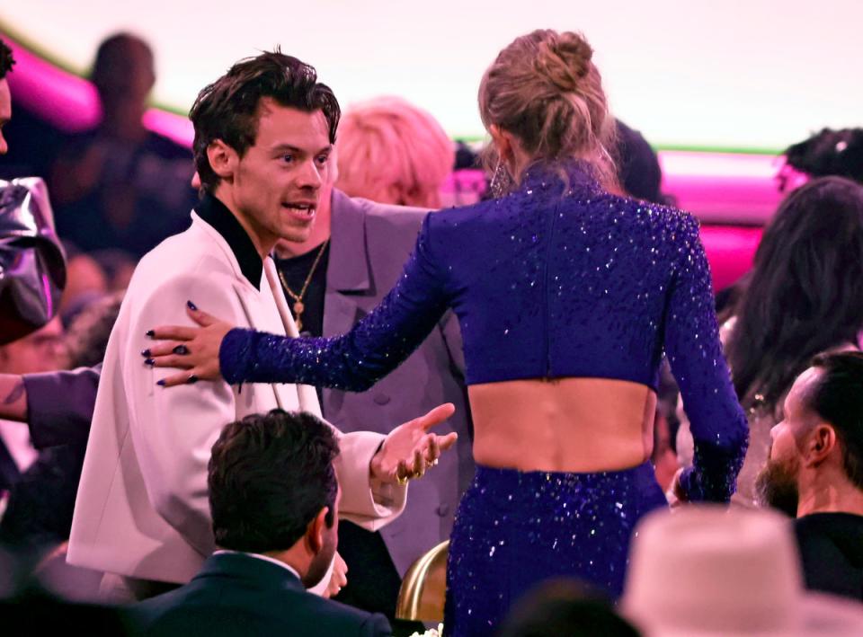 Harry Styles with Taylor Swift at the Grammys (Getty Images)