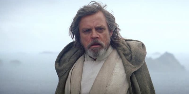 Mark Hamill as Luke Skywalker in The Last Jedi