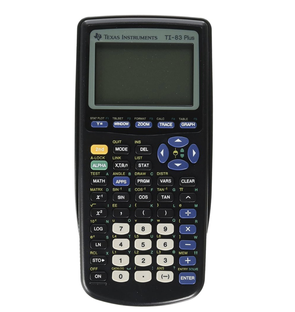 5) TI-83 Plus Graphing Calculator