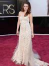 <p>Kristen Stewart at the Oscars, February 2013 in Hollywood, California.</p>