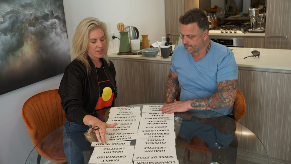 Lucinda could soon be the one issuing relationship tasks on MAFS. Credit: Channel Nine