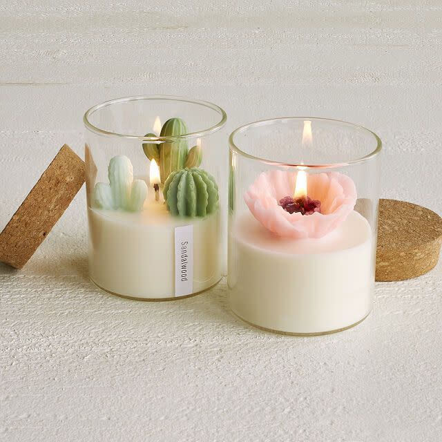 4) Terrarium Candle