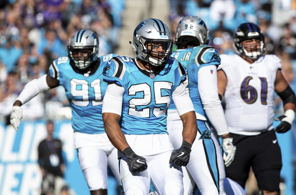 The NFL and NFLPA announced on Tuesday that the Panthers’ Eric Reid was not targeted for multiple drug tests. (AP)