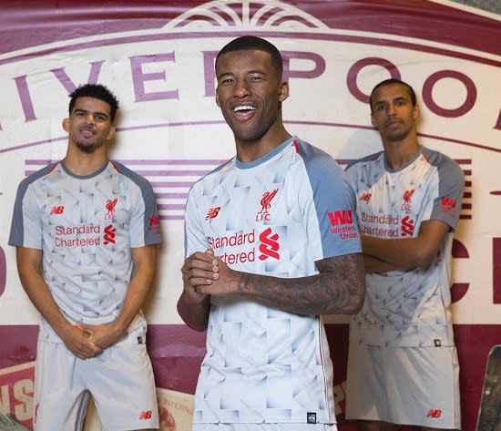 <p>Liverpool have tried to recreate their famous grey shirt from the 1980s and it’s gone horribly wrong. The New Balance version is ghastly. (Liverpool’s website) </p>