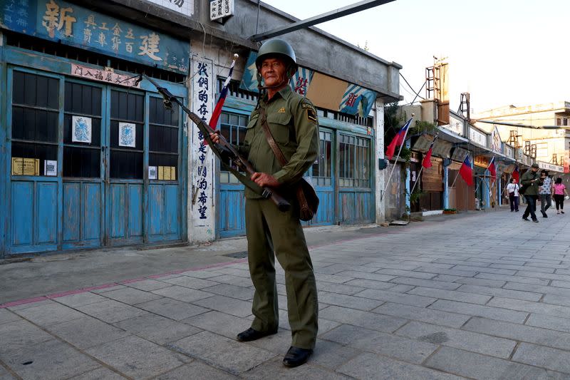 The Wider Image: Model soldiers and secret bunkers on Taiwan's front line with China