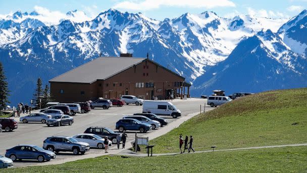PHOTO: Olympic National Park visitors center, at an elevation of 5,242 feet is a year-round destination in Washington State, June 22, 2022. (NurPhoto via Getty Images)