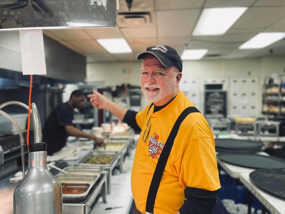Bill Rowe, owner of Blue Moon Caterers, is pictured last year at his annual Willie C’s Week, when he revives dishes from the once-popular Wichita restaurant he owned.