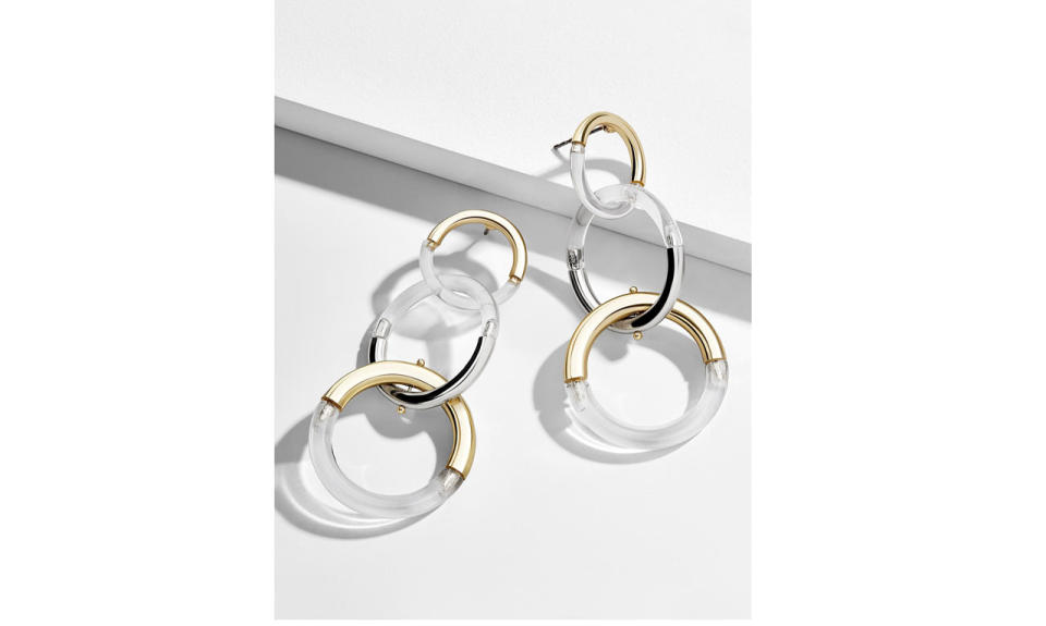 <p>Lova Lucite Drop Earrings, $36, <a rel="nofollow noopener" href="https://www.baublebar.com/product/38848-lova-lucite-drop-earrings.html" target="_blank" data-ylk="slk:baublebar.com;elm:context_link;itc:0;sec:content-canvas" class="link ">baublebar.com </a> </p>