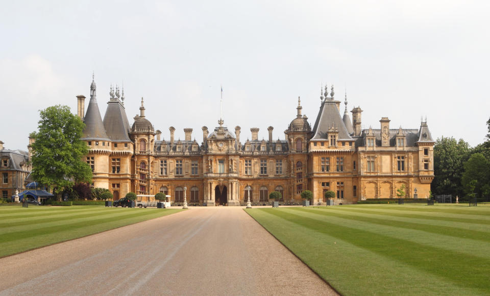 <em>Scene – The crash took place at the Waddesdon Estate, the former country seat of the Rothschild banking dynasty, (Pictures: PA)</em>