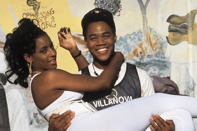 <p>Everett</p> Leonette Scott and Cuba Gooding Jr. in 'Boyz N the Hood'