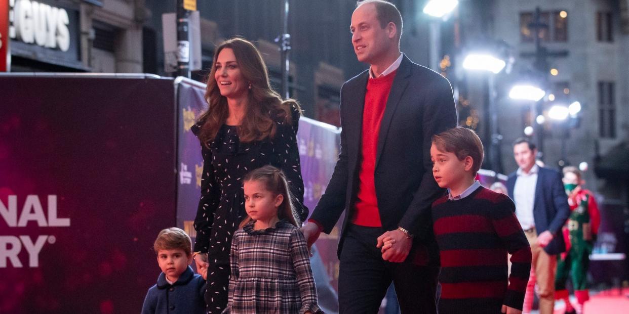 prince william kate middleton kids red carpet