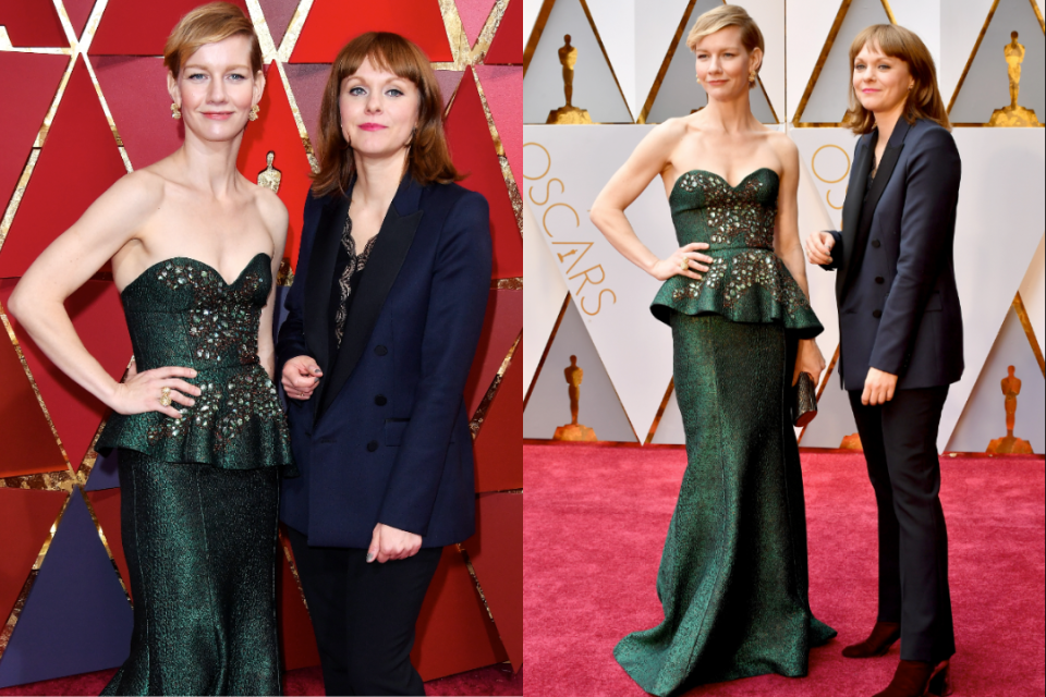 Actor Sandra Hüller (L) and director Maren Ade attend the 89th Annual Academy Awards at Hollywood & Highland Center on February 26, 2017 in Hollywood, California.  (Photo by George Pimentel/FilmMagic) (Photo by Jeff Kravitz/FilmMagic)