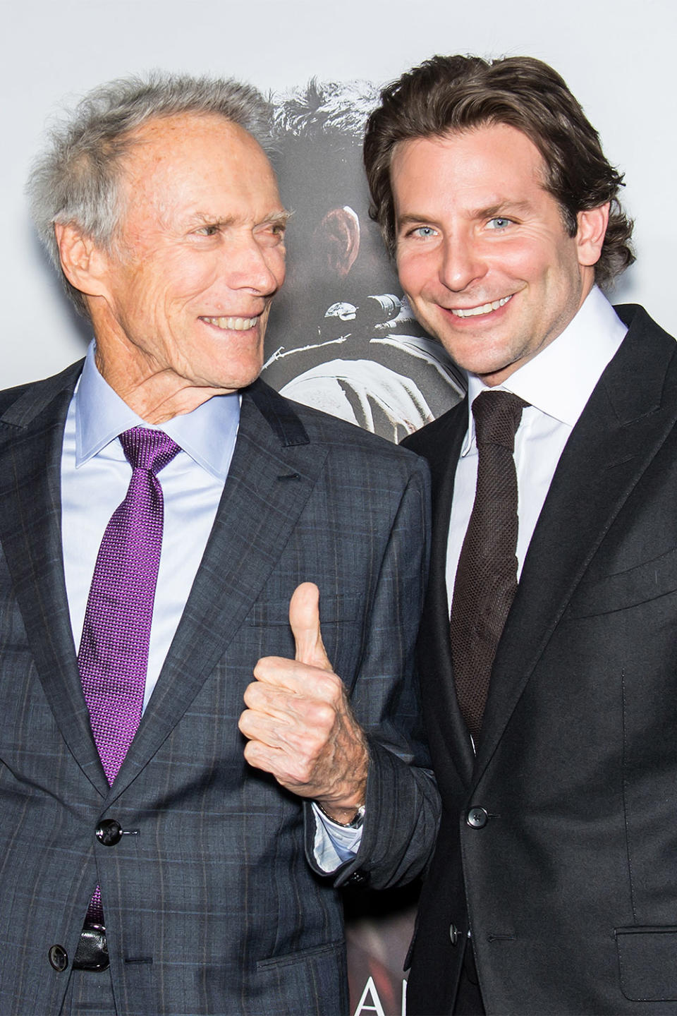 <p>Eastwood has directed Bradley Cooper in two films: 2018's <em>The Mule</em> and 2014's <em>American Sniper, </em>for which they both earned Oscar nominations. </p> <p>"I love Clint Eastwood and I look up to him so much," <a href="https://ew.com/movies/2018/08/12/clint-eastwood-bradley-cooper-a-star-is-born/" rel="nofollow noopener" target="_blank" data-ylk="slk:Cooper told Entertainment Weekly;elm:context_link;itc:0;sec:content-canvas" class="link ">Cooper told <em>Entertainment Weekly</em></a> in 2018. "And I always had in my mind, 'Well, he was 41 when he made <em>Play Misty For Me</em>.' So I always thought when I get around that age then I gotta just [direct]."</p>