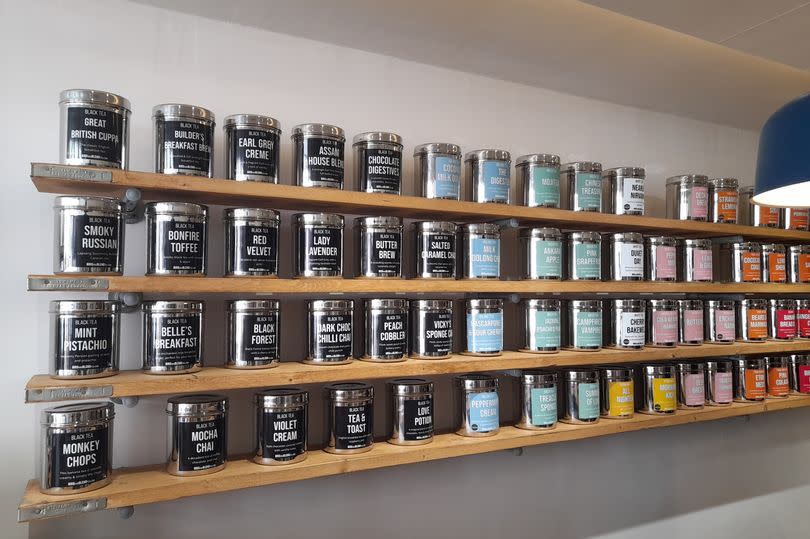 Inside the new Canterbury store you can find tea of all flavours, from Birthday Cake- to Pina Colada