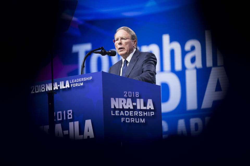 Image: Wayne LaPierre (Daniel Acker / Bloomberg via Getty Images file)