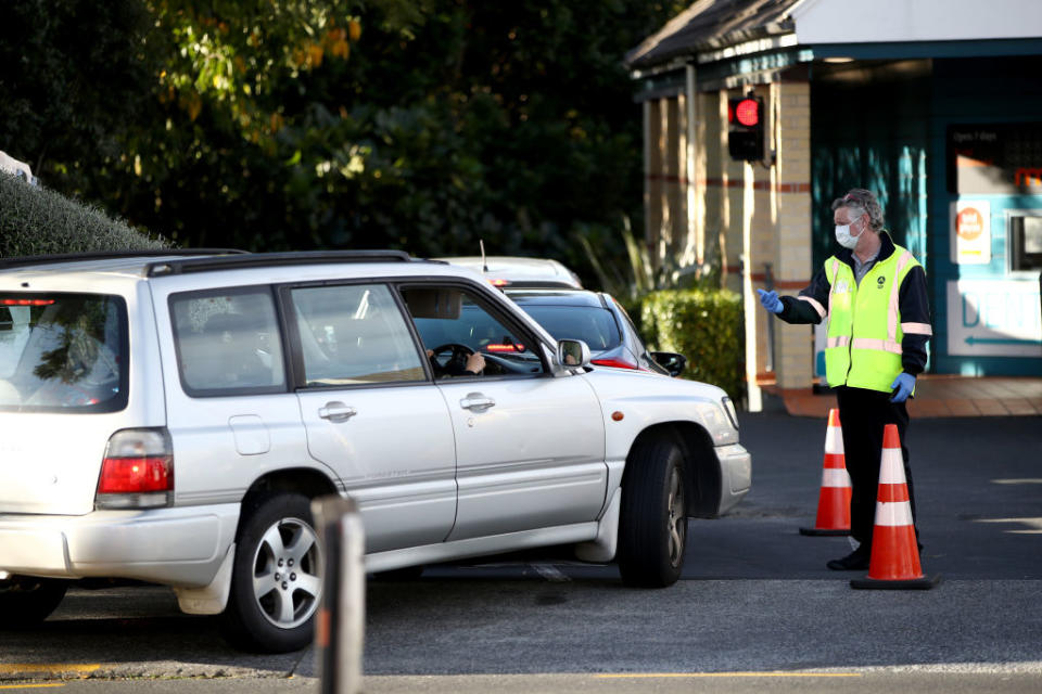 Testing has ramped up in New Zealand since two people with the virus were allowed into the community. Source: Getty