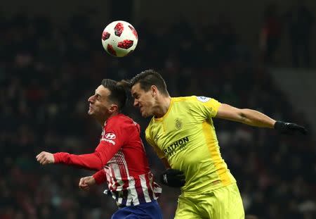 Soccer Football - Copa del Rey - Round of 16 - Second Leg - Atletico Madrid v Girona - Wanda Metropolitano, Madrid, Spain - January 16, 2019 Atletico Madrid's Nikola Kalinic in action REUTERS/Sergio Perez