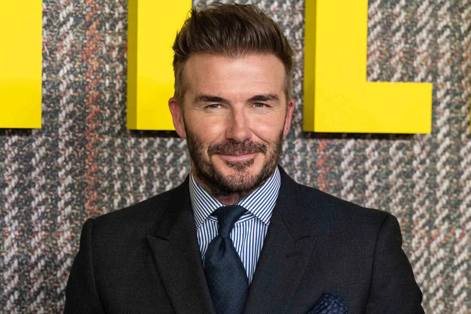 <p>Jeff Spicer/WireImage</p> David Beckham in March 2024