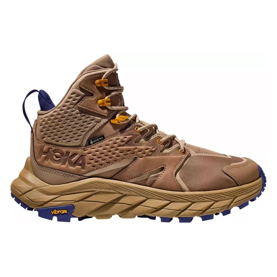 <p><a href="https://go.redirectingat.com?id=74968X1596630&url=https%3A%2F%2Fwww.dickssportinggoods.com%2Fp%2Fhoka-mens-anacapa-mid-gore-tex-hiking-boots-21honmmncpmdgtxblfbo%2F21honmmncpmdgtxblfbo&sref=https%3A%2F%2F" rel="nofollow noopener" target="_blank" data-ylk="slk:Shop Now;elm:context_link;itc:0;sec:content-canvas" class="link ">Shop Now</a></p><p>Anacapa Mid Gore-Tex Hiking Boots</p><p>dickssportinggoods.com</p><p>$147.99</p>