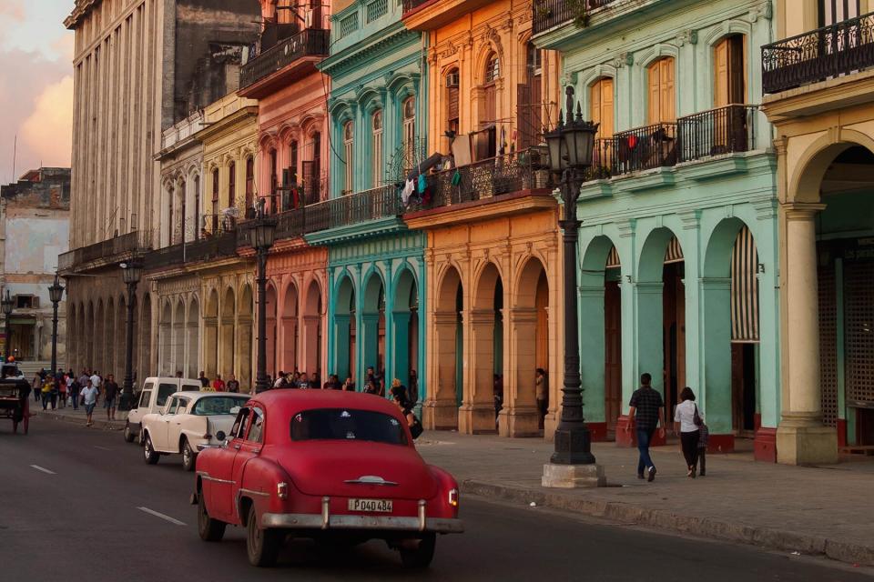 Colorful buildings in Havana, Cuba