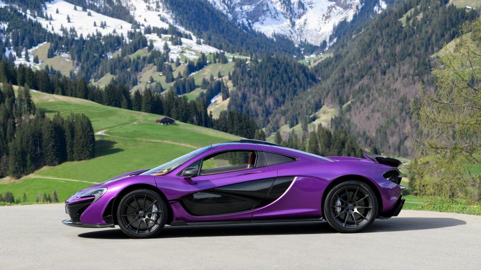 A 2015 McLaren P1 hybrid supercar.